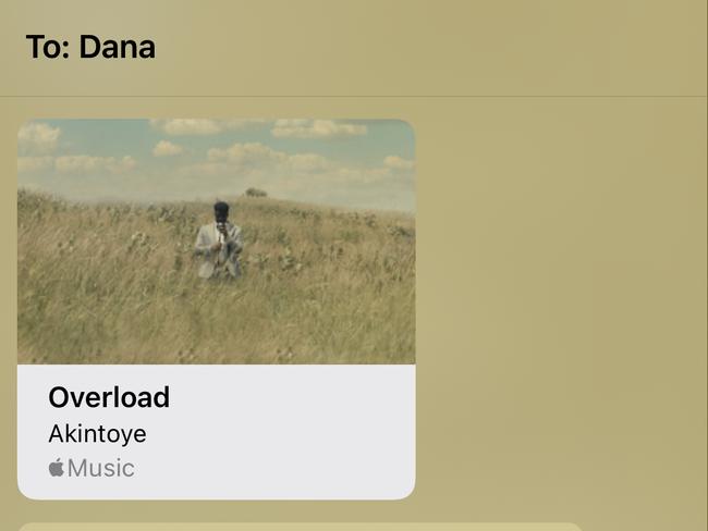 You can share Apple music using Share with Siri.