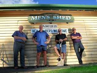 Sunshine Valley Men's Shed wants the council to make good on land donated by Ray Grace. Ron Campbell, Bob Armour, Geoff Voight and Steve Contant are unhappy with the council decision. . Picture: Warren Lynam