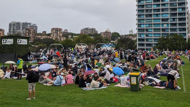 Crowds are already gathering in Sydney for tonight's New Year fireworks display. Picture: NCA NewsWire