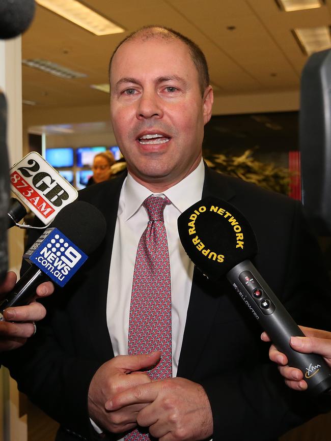 Treasurer Josh Frydenberg sparked controversy with his comments. Picture: Kym Smith