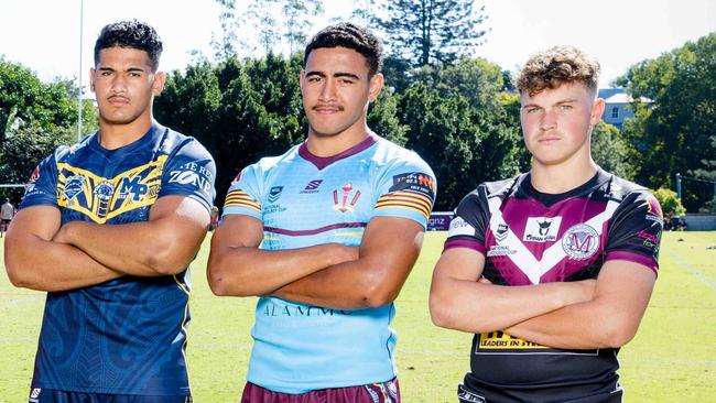 (left to right) Alex Leapai, Wailer Whaiapu and Coby Black. Picture: Richard Walker