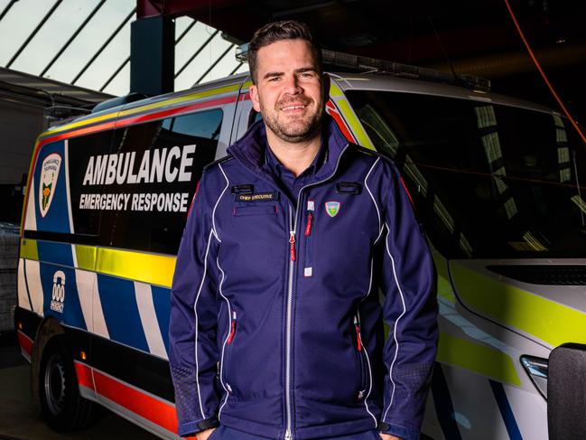Jordan Emery is the new Chief Executive of Ambulance Tasmania.Picture: Linda Higginson