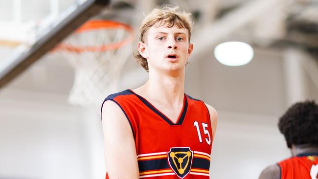 Aidan Schubert has also been a basketball star for Trinity College. Picture: Taylor Earnshaw