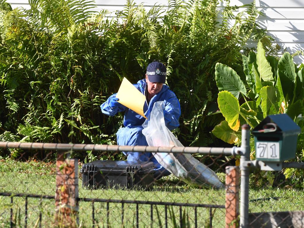 Scene of stabbing in Wellington Street, Mundingburra. Picture: Evan Morgan