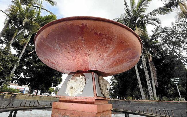 CONTROVERSY: The Lions Fountain at the Lismore City Hall. Picture: Cathy Adams