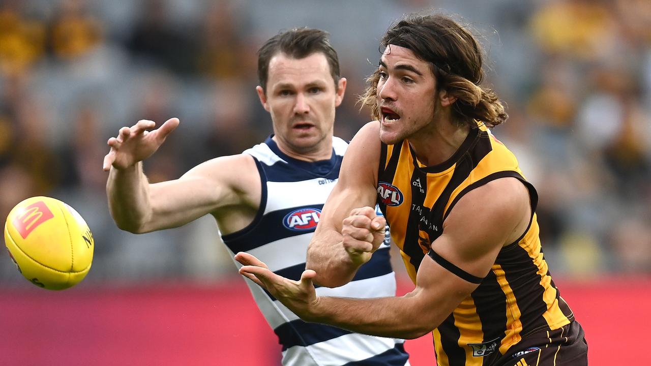 EASTER MONDAY FOOTY: Hawthorn v Geelong at the MCG