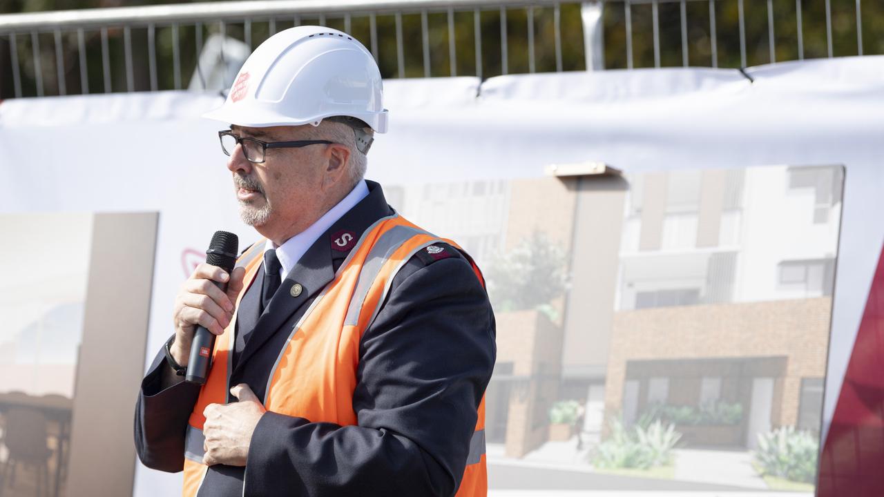 Salvation Army Major Mark Everitt at the Salvation Army social housing project on Snell St ground breaking ceremony, Friday, June 21, 2024. Picture: Kevin Farmer