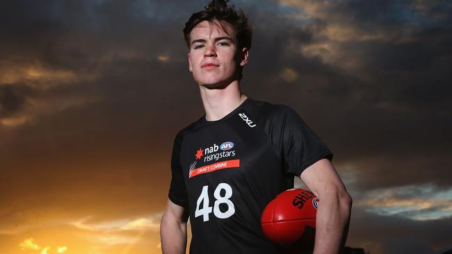 Paddy Dow at the draft combine.