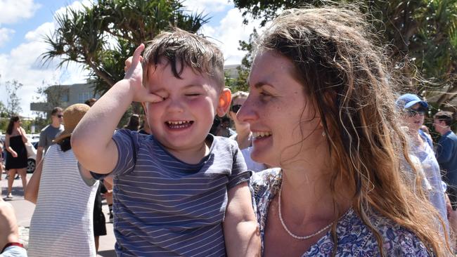 Leonardo Salvatori with mum Sonia Flaherty. Picture: Letea Cavander