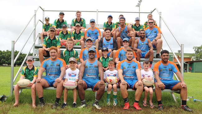 BIG TURNOUT: Mareeba Junior Rugby League players had a visit from Pride footballers during their sign on day for 2019 on Saturday. Picture: BRONWYN WHEATCROFT