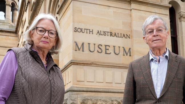 Antony and Mary Lou Simpson outside the SA Museum in August. Picture: Dean Martin