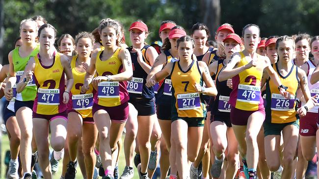 The QGSSSA cross country event in Daisy Hill. Saturday June 4, 2022. Picture, John Gass