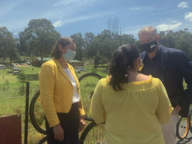 Mr Albanese said the command centre would ensure the community was “better prepared and protected” from future disasters. Picture: NCA NewsWire / Ellen Ransley