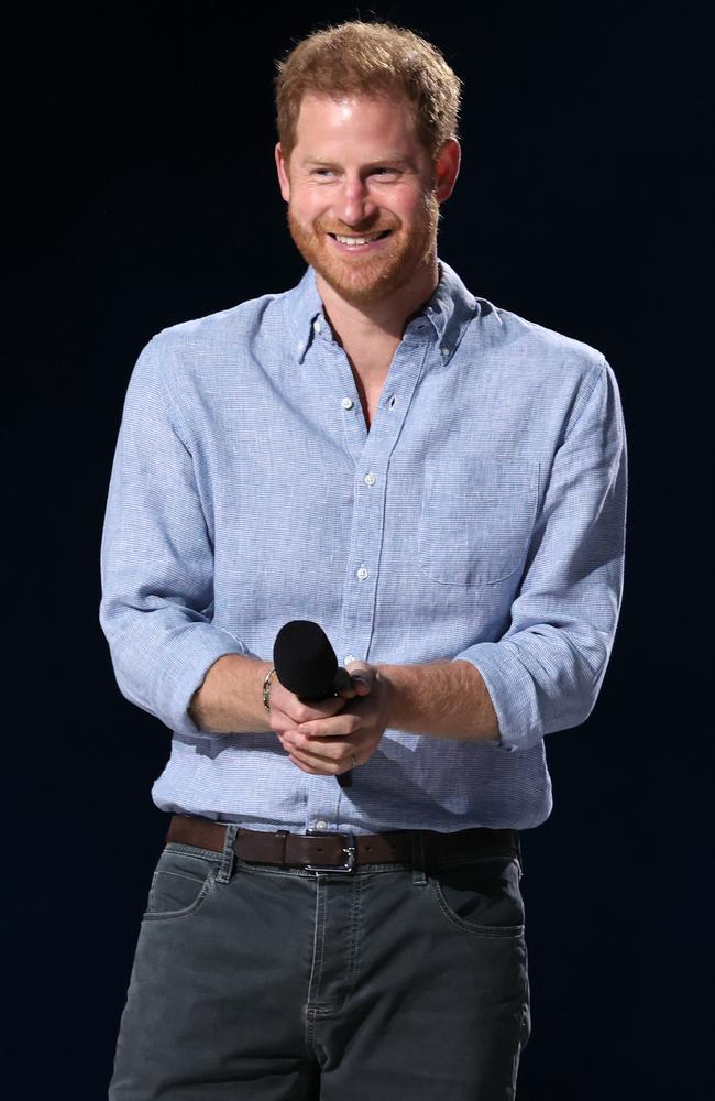 Prince Harry attended Vax Life and delivered two speeches. Picture: Getty Images