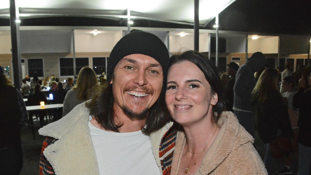 Jayden Huckstett and Stacey Bouffler at Night Bite markets at Palm Beach-Currumbin SHS, Palm Beach. Pic: Regina King