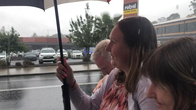 Kayla Kendrigan leaves Penrith Courthouse on February 13 after two of her attackers were jailed. Picture: Kate Lockley