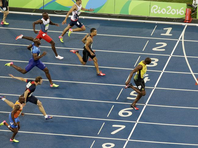 Bolt clocked a finishing time of 19.78, slower than four years ago in London.