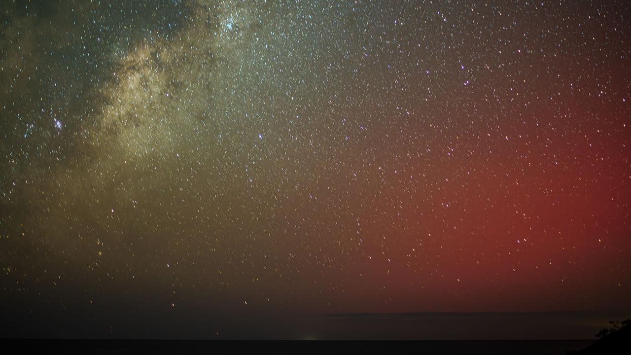 The aurora australis from Town of 1770. Picture: A1WNPhotography 2024