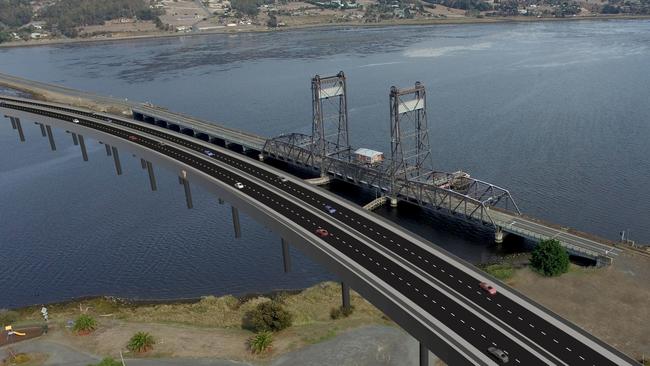 A concept design of a new Bridgewater Bridge. Picture: SUPPLIED