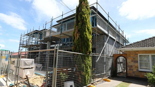 Another new home built right up against an existing home in Campbelltown.