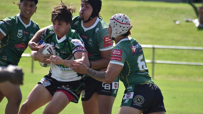 Meninga Cup semi-final action between the Ipswich Jets and Townsville Blackhawks. Saturday April 15, 2023.