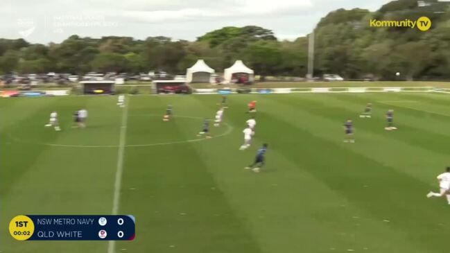 Replay: NSW Metro Navy v Queensland White (16B) - Football Australia Boys National Youth Championships Day 1