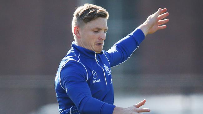 Jack Ziebell was outstanding in North Melbourne’s victory over Gold Coast. Picture: Michael Dodge/Getty Images.