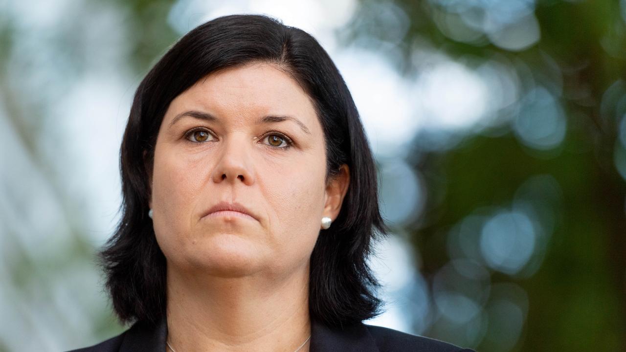 NT Health Minister Natasha Fyles announced this morning the Territory had recorded its first case of coronavirus in nearly three months. Picture: Che Chorley