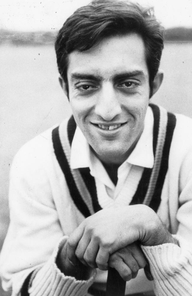 Indian cricketer Mansoor Ali Khan Pataudi, who lost sight in one eye following a car accident.