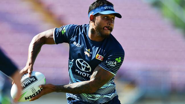 North Queensland Cowboys training from 1300 Smiles Stadium. Ben Barba. Picture: Zak Simmonds