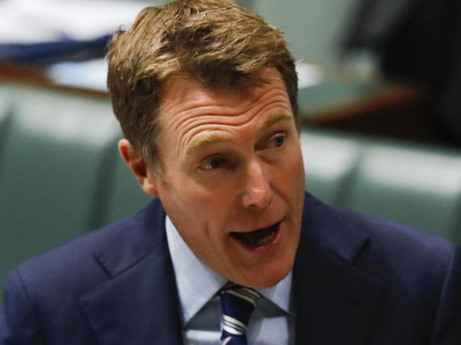 Attorney General Christian Porter during Question Time at Parliament House in Canberra. Picture by Sean Davey.