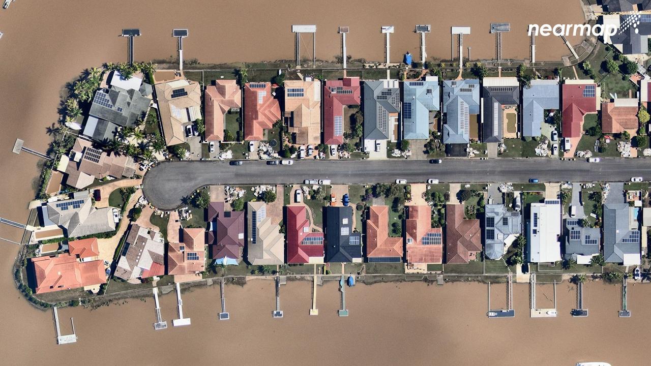 Ballina captured by Australian location intelligence and aerial imagery firm, Nearmap. The images are provided to assist with response, rebuilding and recovery efforts.