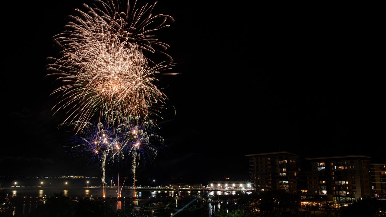 DARWIN, AUSTRALIA Sunday, 31 December, 2023:DARWIN NEW YEARS EVE 2023 9pm fireworks at Darwin Waterfront. Picture: Pema Tamang Pakhrin