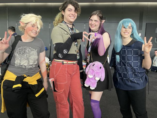 Cookie, Lemon, Fey Kirsune and Tiana at the 2024 PAX Aus Convention at the Melbourne Convention and Exhibition Centre. Picture: Himangi Singh