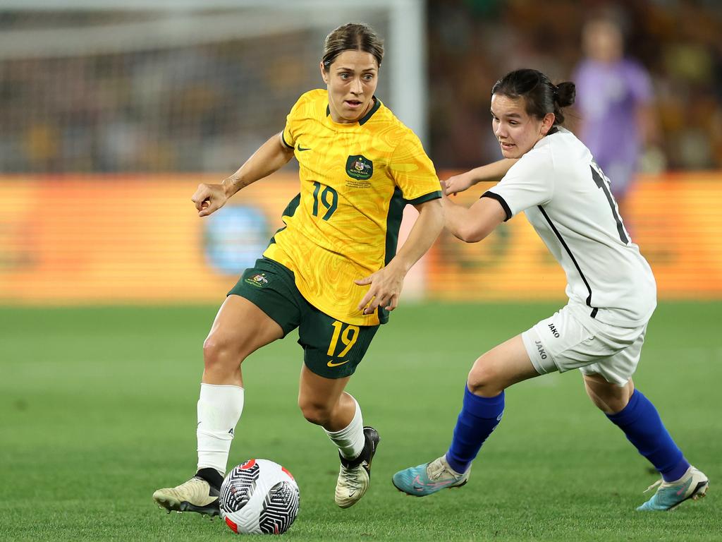 Katrina Gorry was at her tireless best against Uzbekistan. Picture: Robert Cianflone/Getty Images