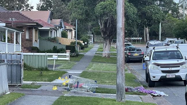 The scene of the alleged crime on Michael St; Jesmond. Picture: Dan Proudman