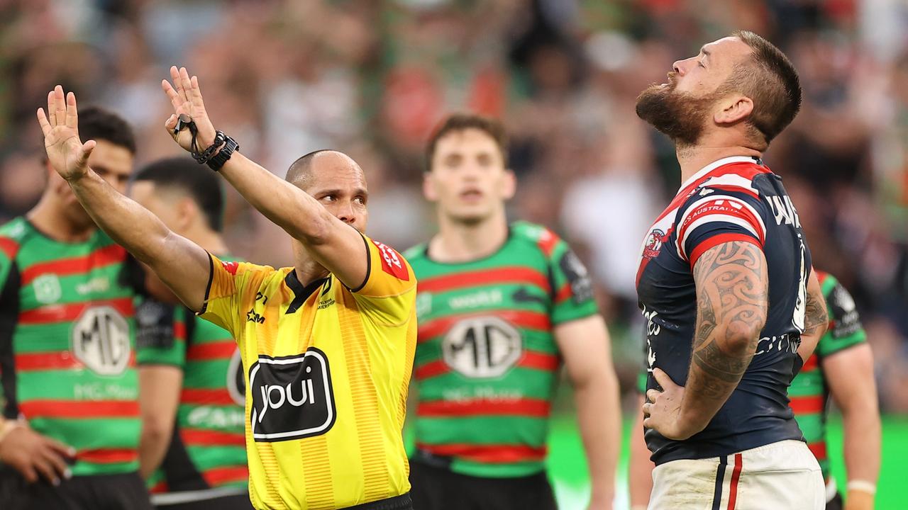 Jared Waerea-Hargreaves reportedly broke his wrist during the Roosters’ loss to South Sydney. Picture: Getty Images