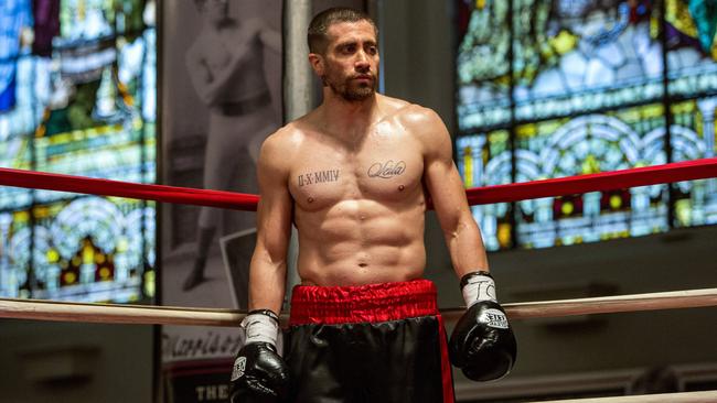 Tough act ... Jake Gyllenhaal in a scene from his new movie Southpaw.