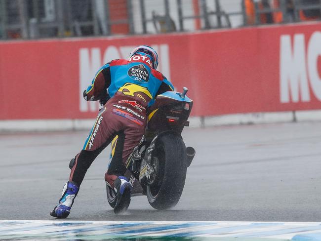 Alex Marquez's monster moment. Picture: @alexmarquez73