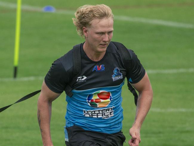 Union recruit Carter Gordon hasn’t been able to take the field for the Titans. Picture: Glenn Campbell