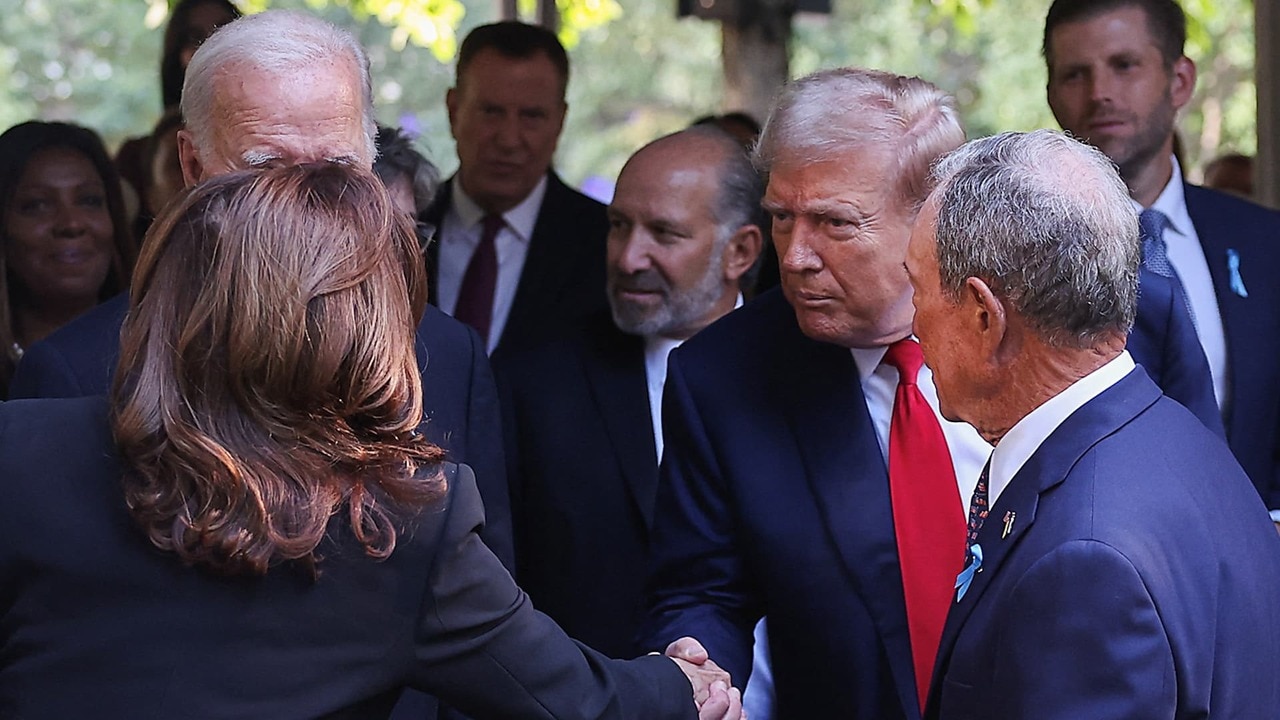 Watch: Harris, Trump Shake Hands at 9/11 Ceremony After Debate