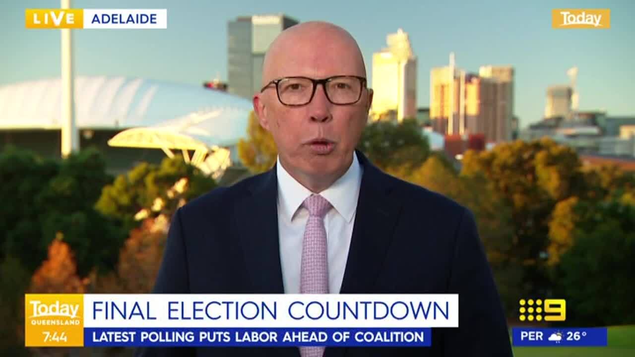 Peter Dutton makes pitch to voters