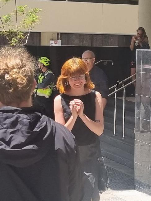 Matilda Lane-Rose, 19, one of the protesters arrested outside the home of the Woodside CEO on August 1. Picture: NCA NewsWire / Anthony Anderson