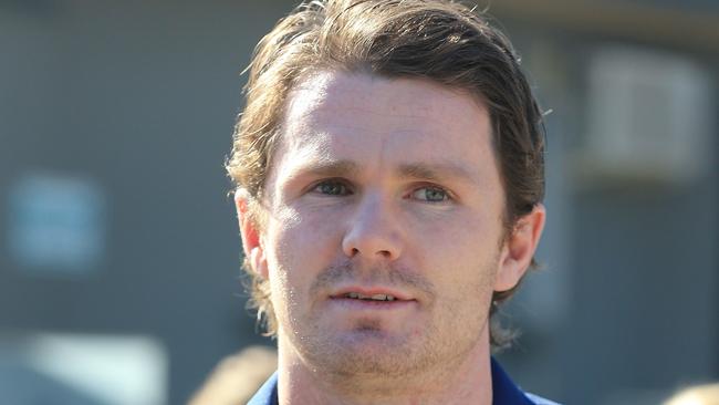 Many commentators fairly ask what more Patrick Dangerfield could have done to prevent Kreuzer’s injury. Picture: Peter Ristevski