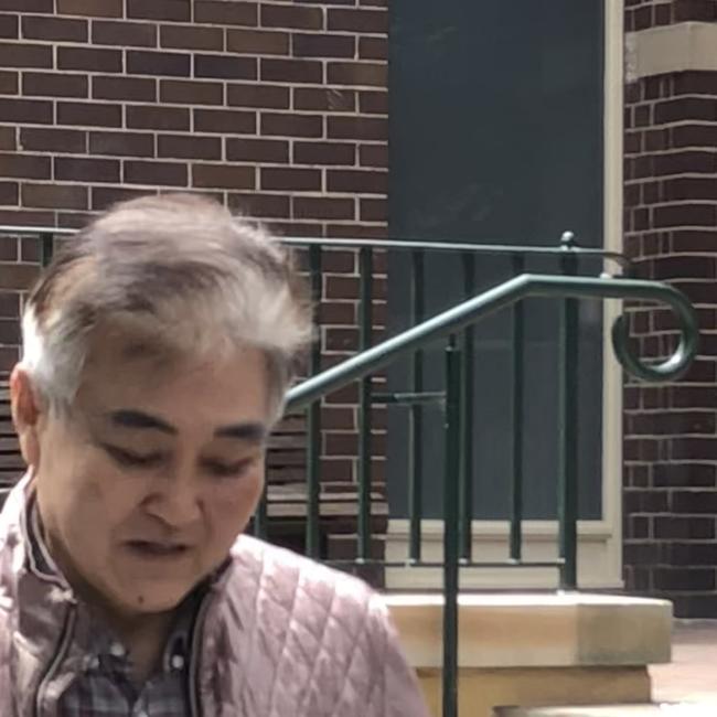 Tae Hwa Cheong, 80, of Milsons Point, outside Manly Local Court on Thursday. He was disqualified from driving for 12 months. Picture: Manly Daily