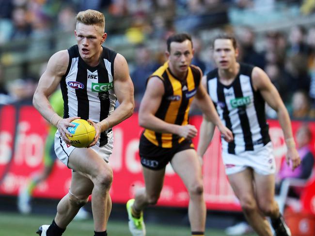 Adam Treloar was far below his best over the weekend.