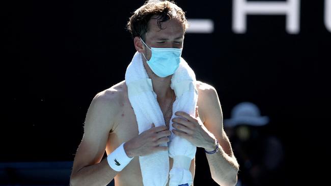 Daniil Medvedev is through to his first Australian Open semi-final. Picture: AFP Photo