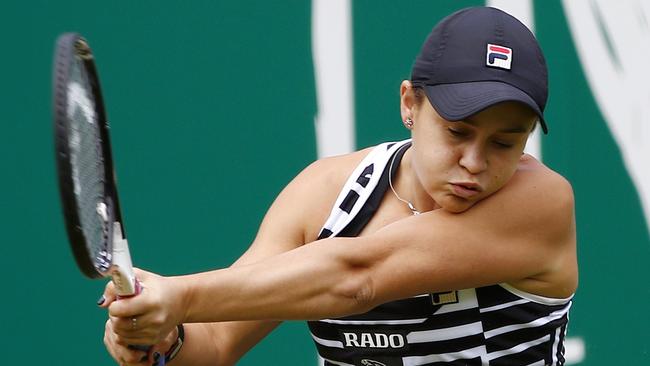 Ash Barty plays a return to Jennifer Brady at the Nature Valley Classic in Birmingham.