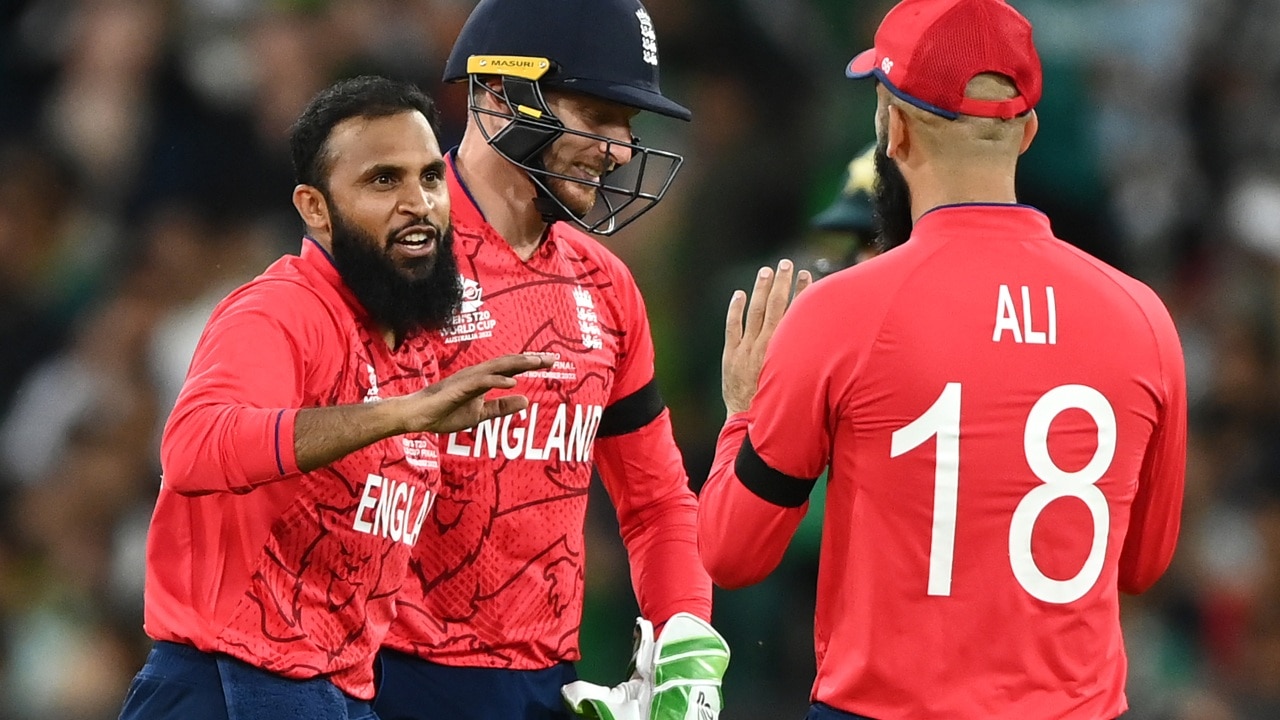 Adil Rashid of England. Photo by Quinn Rooney/Getty Images