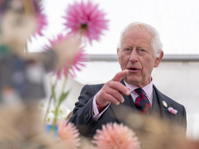 King Charles III enjoys a visit to the Royal Horticultural Society of Aberdeen's 200th Flower Show at Duthie Park. Picture: Getty Images.